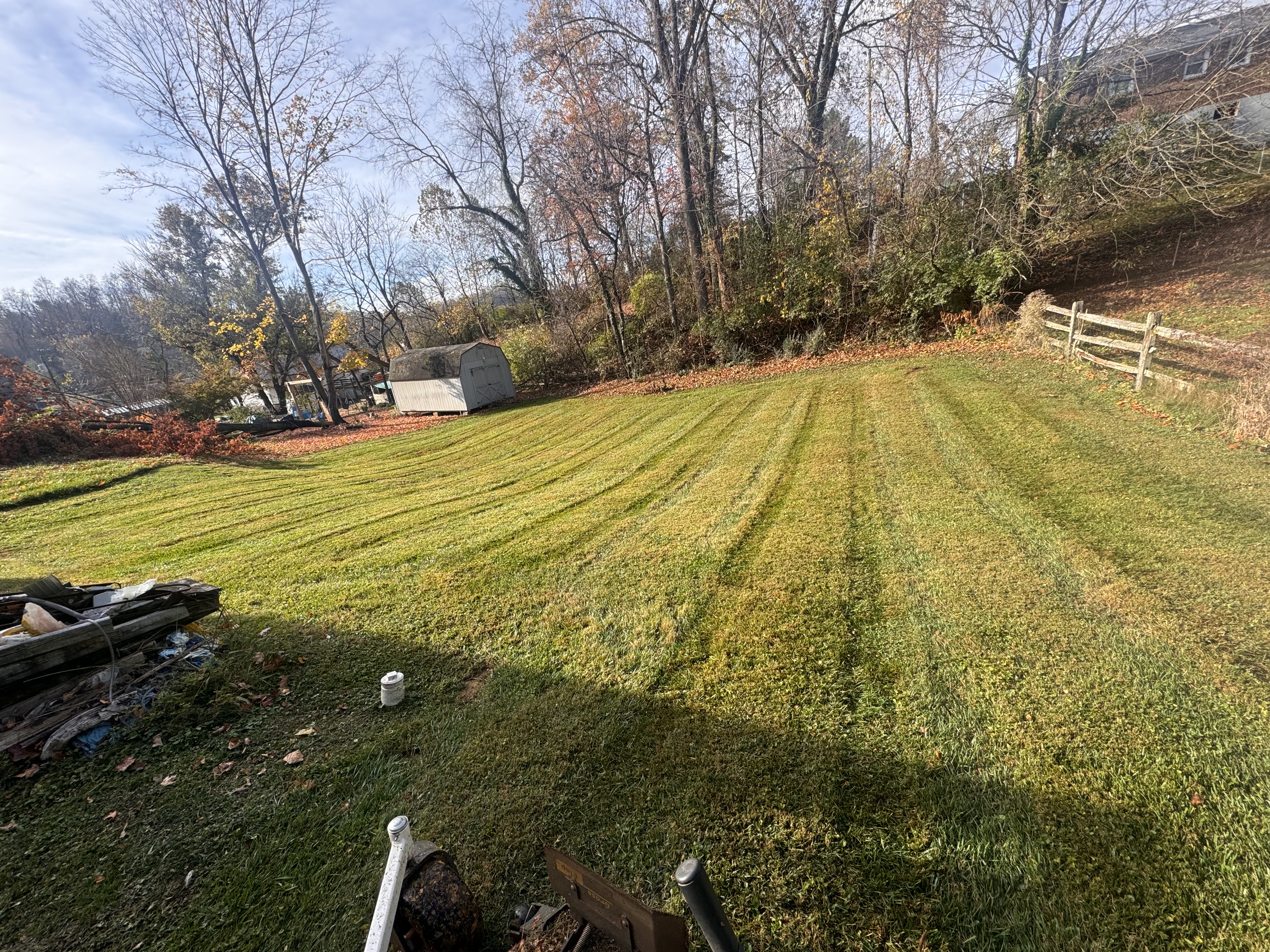 Fall property after cleanup